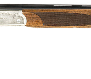 ATI ATIGKOF28SVE Cavalry 28 Gauge Break Open 2.75" 2rd, 26" Matte Blued Over/Under Vent Rib Barrel, Silver Engraved Aluminum Receiver, Fixed Oiled Turkish Walnut Walnut Stock