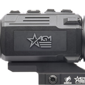 Night vision scope with durable design and adjustable zoom for tactical use.