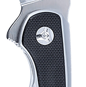 CRKT 6075 Padawan  3.01" Folding Wharncliffe Plain Brushed Satin 14C28N Steel Blade, SS w/G10 Black Overlays Handle