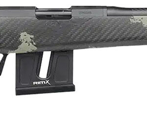 Fierce Firearms FRR22LR18BF Carbon Razor 22 LR 10+1 18" Black Cerakote C3 Carbon Fiber Threaded Barrel, Black Cerakote Drilled & Tapped Steel Receiver, LR Raised Negative Comb Forest Camo Carbon Fiber