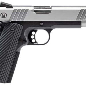 Bersa B19117050SBBK B1911  Full Size Frame 45 ACP 8+1 5" Stainless Steel Barrel, Stainless Serrated Steel Slide, Black Stainless Steel Frame w/Beavertail, Black VZ Grip, Ambidextrous