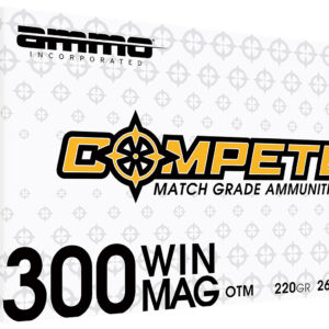 Ammo Inc 300WM190BTHPA20 Compete  300WinMag 220gr Open Tip Match 20 Per Box/10 Case
