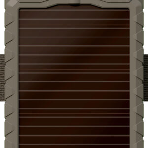 Portable solar power bank with USB ports and solar panel for outdoor charging.
