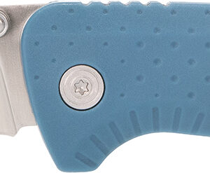 S.O.G SOG13110343 Adventure LB 3.50" Folding Drop Point Plain Satin 5Cr13MoV SS Blade, Nordic Blue Textured GRN Handle