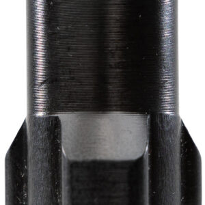 High-quality firearm suppressor in black finish, designed for noise reduction and improved shooting.