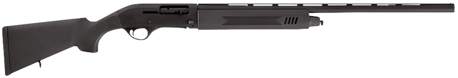 Escort HEPS41280501 PS Full Size 410 Gauge Semi-Auto 3" 4+1 28" Black Vent Rib Barrel, Black Anodized Grooved Aluminum Receiver, Adjustable Black Synthetic Stock