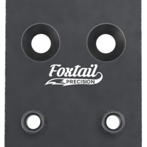 Foxtail Precision 100010 Adapter Plate  Black Anodized Aluminum, Compatible w/Glock MOS, Holosun 407K/507K/EPS Carry Pattern Footprint Mount