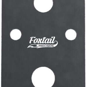 Foxtail Precision firearm accessory mount on black background.