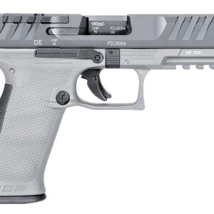 Walther Arms 2858371NP3 PDP  Full Size Frame 9mm Luger 18+1 4.50" Stainless Polygonal Rifled Barrel, Optic Ready/Serrated Steel Slide, Gray Polymer Frame w/Picatinny Rail Ambidextrous