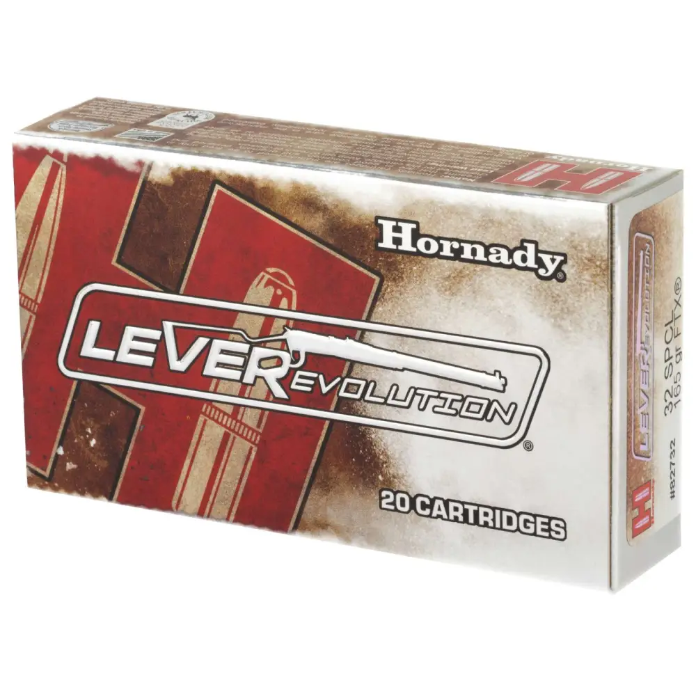 HORNADY LEVERREVOLUTION 32WIN SPL 165G FTX 20RD BX 200RD CASE - Image 2