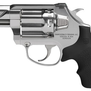 Diamondback DB0700P701 SDR  Small 9mm Luger +P 6 Shot 2" Polished Stainless Steel Barrel & Frame, Stainless Steel Cylinder, Black Hogue Rubber Grip, Exposed Hammer