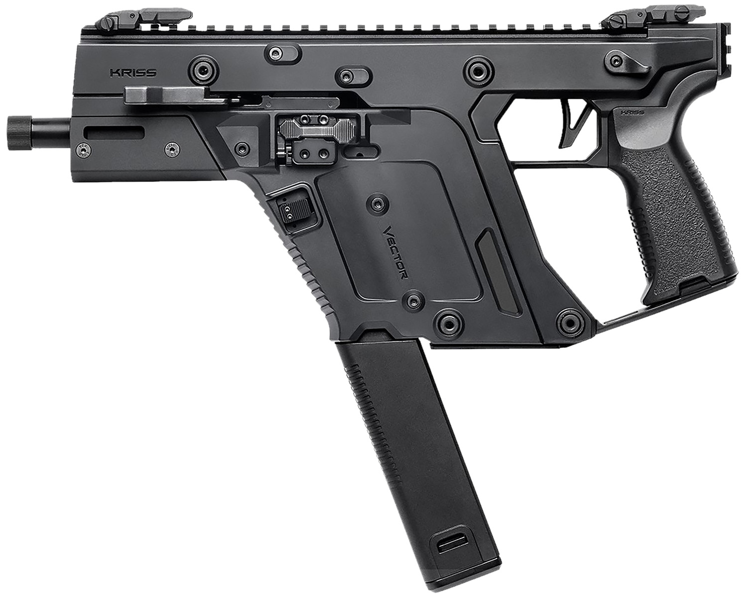 Kriss USA KV453PBL00 Vector SDP Gen3 45 ACP 30+1 5.50" Black Nitride Threaded Barrel, M-LOK Handguard, Black Picatinny Rail Receiver & Rear, Black Polymer Grip, Ambidextrous, Glock Mag Compatible