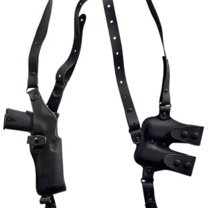 1791 Gunleather NSS1SBLVR  Optic Ready Shoulder Vertical Black Fits 1911 Right Hand