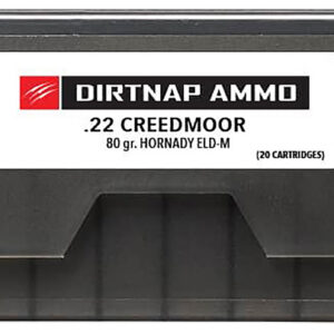 Fierce Firearms DNP22CM80GRELDM Dirtnap  22Creedmoor 80gr Extremely Low Drag-Match 20 Per Box/10 Case