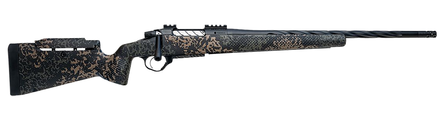 Seekins Precision 0011710261-F Havak PH3 7mm PRC 22" Black Fluted Threaded Barrel, Black Picatinny Rail Steel Receiver, Adj Cheek Riser Woodland Shadow Synthetic Stock