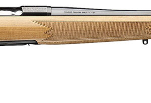 Browning 036080224 X-Bolt 2 Medallion 270 Win 4+1 22" Blue Polished Threaded Barrel & Drilled & Tapped Carbon Steel Receiver, Fixed Gloss AAAA Maple Wood Stock, Radial Muzzle Brake