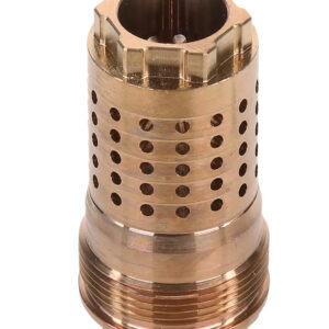 Silencer baffle for firearm suppressor, made of durable metal.