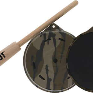 Hunters Specialties HSBBSPC Camo Cutt'R Pot Call Friction Call Attracts Turkey Species Mossy Oak Bottomland Slate