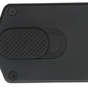 CobraTec Knives CTASPBLK ASP  1.94" OTF Dagger Plain D2 Steel Blade, 3.31" Black Aluminum Handle