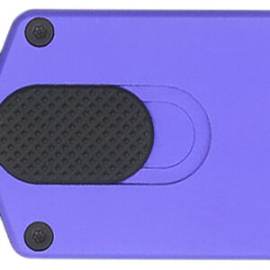CobraTec Knives CTASPPUR ASP  1.94" OTF Dagger Plain D2 Steel Blade, 3.31" Purple Aluminum Handle