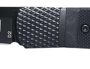 CobraTec Knives CTTHRG10BKO Trapper  Small 3.13" Folding Plain 154CM SS Blade, 4.25" Black G10 Handle