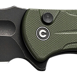 Civivi Knives C23053-2 Incindie  3.48" Folding Spear Point Plain Black Stonewashed 14C28N Steel Blade, OD Green Textured G10 Handle