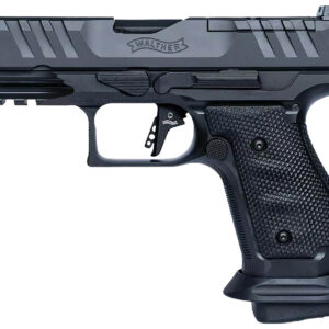 Walther Arms 2896991 PDP Pro Compact Frame 9mm Luger 18+1 4" Black Steel Barrel, Black Optic Cut/Serrated Steel Slide, Black Steel Frame w/Picatinny Rail, Textured Wraparound Grip