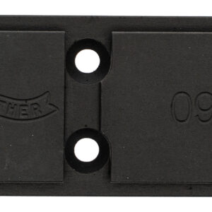 Walther Arms 5136208 Optic Plate  Black Steel Fits Walther PDP 2.0
