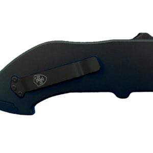 Templar Knife  Squire Utility OTF Razor Plain Black Anodized 5.38" Aluminum Handle