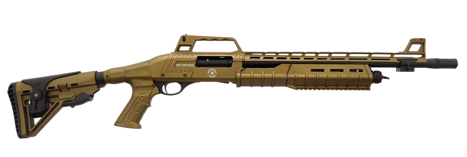 Silver Eagle Arms RZ17TACSB RZ17 12 Gauge Pump 4+1 18.50" Black Bronze Steel Barrel, Bronze Receiver, Bronze Synthetic Stock, Picatinny Rail Forend, Bronze Polymer Grip