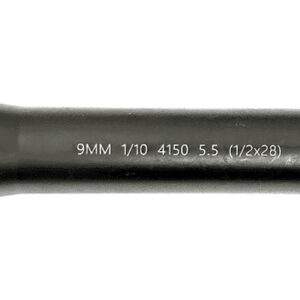 Lead & Steel Llc LS9MM5.5-28 AR9  9mm Straight Profile Black Nitride Chrome Moly Vanadium