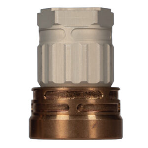 Q LLC ACCE9MOUNTTRILUGCLEAR Erect9r Three-Way Mount 9mm Aluminum/Stainless Steel Clear Hardcoat Anodized Tan