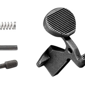Small firearm component with spring, pin, and trigger assembly.