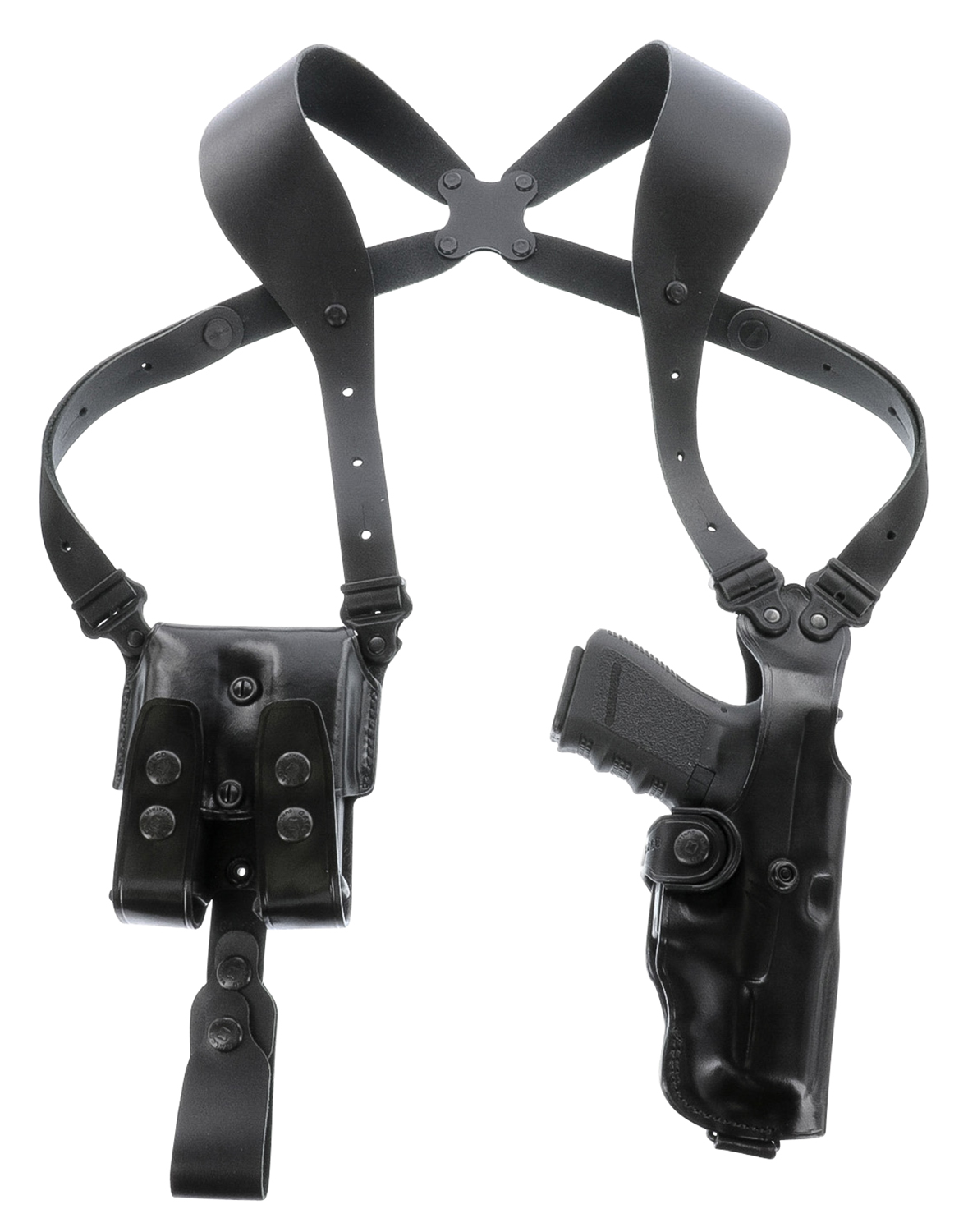 Galco VHS4212RB VHS 4.0 Shoulder System Black Leather Fits 1911 Fits 5" Barrel Ambidextrous