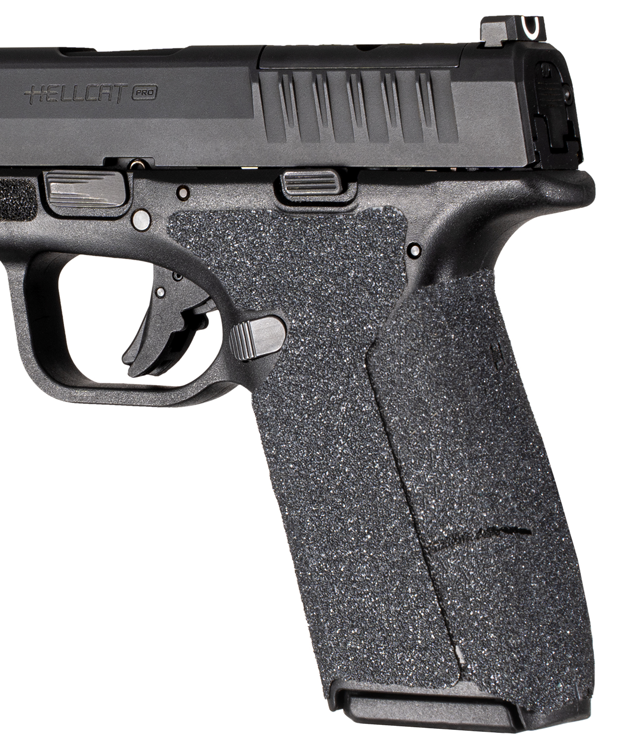Hogue 18369 Wrapter Black Adhesive Rubber Fits Springfield Armory Hellcat Pro Fits Pistol