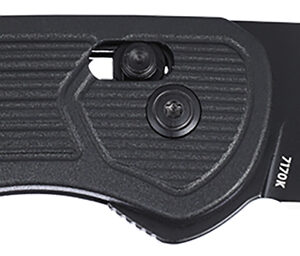 CRKT 7170K SERO  EDC 3.02" Folding Plain Black TiNi S35VN SS Blade, Black Textured GRN Handle
