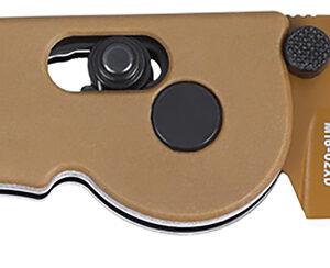 CRKT M1602XD M16 Tactical 3.11" Folding Tanto Plain Desert Tan D2 Steel Blade, Desert Tan Grivory Handle
