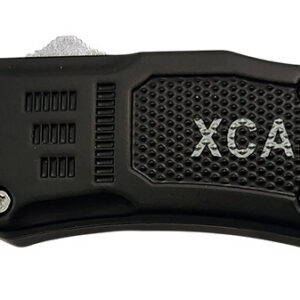 Xcaliber Knife Company  45 ACP  Small 2.75" OTF Tanto Plain Black 440C SS Blade, 3.91" Steel Handle