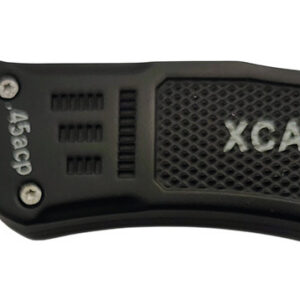 Xcaliber Knife Company  45 ACP  3.25" OTF Tanto Plain Black 440C SS Blade, 4.64" Steel Handle