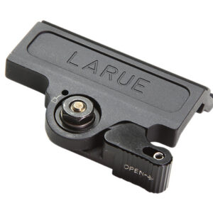 LaRue Tactical firearm mount with quick-release lever for secure attachment.