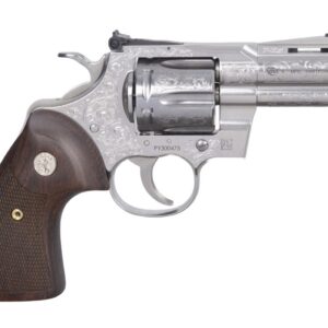 Colt Mfg PYTHONSP3WSSE Python  357 Mag 6rd Shot 3" Stainless Steel Barrel, Cylinder& Frame, Walnut Grip w/Medallion