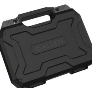 Gun case with handle for firearm storage and transport.
