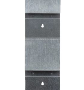Gun rack with multiple slots for firearm storage.