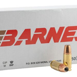 Barnes Bullets 32529   9mmLuger 124gr Semi Jacketed Hollow Point 20 Per Box/10 Case