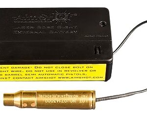 Gunshot detection sensor with wire and battery for firearm safety.
