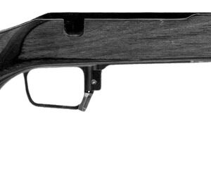 Rifle stock with a sleek wooden finish for enhanced stability and accuracy.