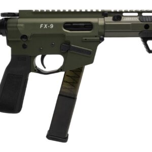 Freedom Ordance FX9P10E-ODG FX9P Elite 9mm Luger 10" Black Nitride Threaded Barrel, OD Green Anodized Aluminum Receiver w/Picatinny Rail, M-LOK Handguard, Black Polymer SB Tactical SBA5 Brace, Black P
