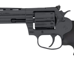 Colt Mfg KCOBRA22-BP4RFO King Cobra Target 22 LR 10rd Shot 4.25" Blued Vent Rib Barrel, Blued Carbon Steel Cylinder & Frame, Black Hogue Overmolded Grip, Exposed Hammer