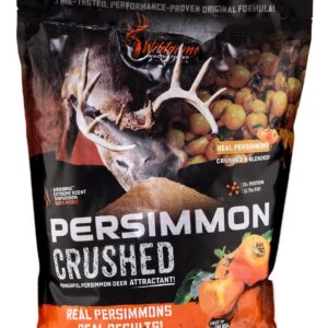 Persimmon crushed powder in a resealable bag with persimmon images.