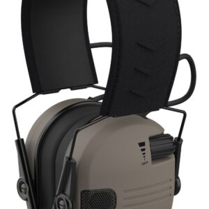 Professional hearing protection ear muffs for shooting and hunting.